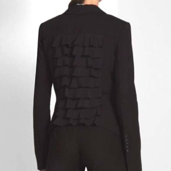 BCBGMaxAzria Jackets & Blazers - BCBG MAXAZRIA ADOREE Ruffleback Blazer